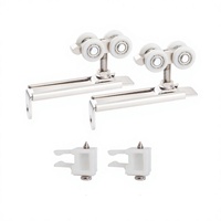 VI-M-402 Roulettes de porte coulissante silencieuses robustes, ensemble de roulettes suspendues