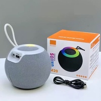 Nouveau haut-parleur portable sans fil M20 5W RGB LED coloré avec subwoofer extérieur 5.3 et lecteur de carte