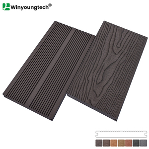 Chất lượng hàng đầu KỸ THUẬT Thương mại 140*20mm Gỗ nhựa composite rắn sàn cho các dự án ngoài trời - Product Image 4