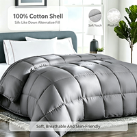 Couette ChamXue, literie moelleuse, garnissage en fibres alternatives au duvet, réversible, respirante, blanche, luxueuse, douce, confortable, qualité hôtelière