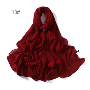 Hiyab de Chifón Burbuja de Poliéster Satinado de Alta Calidad, Hiyab Musulmán Transpirable, Chal Largo, Bufanda, Hiyab de Voile Jersey, Capa para Mujer - Product Image 3