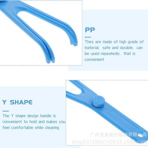Porte-fil dentaire en forme de Y avec poignée antidérapante, cure-dents réutilisables, accessoires de nettoyage dentaire portables pour les dents - Product Image 3