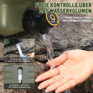 Portable PE Eco-friendly Plastic <b>Water</b> Storage Bucket with Spigot for Outdoor Activities Hiking Travelling and Camping - Product Image 4