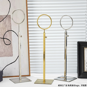 Có thể điều chỉnh chiều cao titan vàng khăn hiển thị đứng - Product Image 5