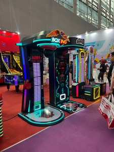 Machine de boxe à monnayeur avec éclairage <span class=keywords><strong>LED</strong></span> RGB, machine de jeu d'arcade commerciale de mesure de force de frappe pour bars et centres de jeux - Product Image 5