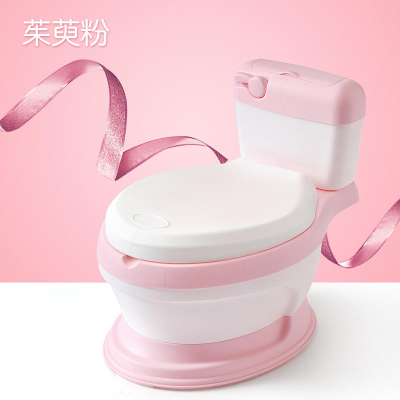 Pink pu simulation toilet