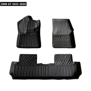 Tapis de sol intérieurs de voiture en TPE, livraison directe d'usine, expédition mondiale, pour <span class=keywords><strong>3008</strong></span> <span class=keywords><strong>GT</strong></span> 2025-2026, antidérapants, installation facile, tapis de sol sur mesure en TPE - Product Image 1