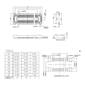 מחבר FPC למסך LCD, מחבר FPC למטען USB עבור סמסונג גלקסי A22 4G A225F A225 SM-A225F 78 40 פינים FPC - Product Image 5