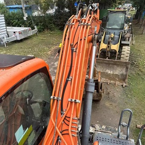Excavatrice sur roues Doosan DX150WE-9C, couleur noire, équipement de construction, avec roulement Airman, godet de 1,15 m, moteur et engrenages - Product Image 6