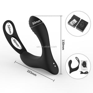 SacKnove Wireless Remote Vibrating masturbatore maschile Cock Rings 10 velocità massaggiatore prostatico anale giocattoli adulti del sesso <span class=keywords><strong>per</strong></span> gli uomini vibratore - Product Image 5