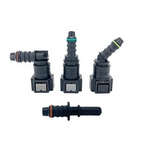Connecteur rapide de conduite de carburant pour voiture ID6 7.89, pour essence et diesel, prise rapide de pompe à huile femelle, tête hexagonale en plastique, forme droite