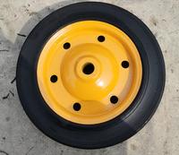 Jante en métal 13x3 pour chariot à main, pneus pour brouette légère de jardin, roue en caoutchouc solide de 8 pouces 10 pouces 13 pouces