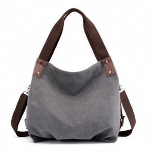 Bolso de Lona de Moda, Bolso Bandolera, Bolso de Mensajero, Bolso Tote Informal para Mujer - Product Image 2