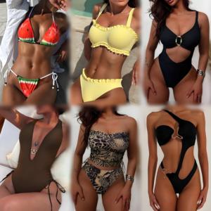 Liquidación de Fábrica al por Mayor: Conjunto de Bikini Sexy para Mujer, Ropa de Playa para Vacaciones de Verano, Envío Aleatorio - Product Image 4