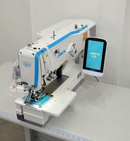 Machine à coudre industrielle informatisée à tête plate à une aiguille à entraînement direct haute vitesse Jack JK-T1790G pour boutonnières