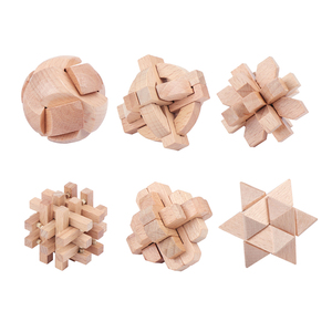 Hộp Giải Đố Đồ Chơi Trí Tuệ Bí Mật Bằng Gỗ Lắp Ráp Iq Cube <span class=keywords><strong>Brain</strong></span> 3D Giáo Dục Bằng Gỗ Luban Kongming Khóa Đồ Chơi - Product Image 1