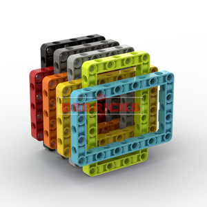 BEBRICKS Série de pièces de construction 39794 Technical Liftarm Modified Frame Thick 7x11 Open Center, briques de construction pour <span class=keywords><strong>Wedo</strong></span> et Spike - Product Image 3