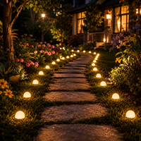 Guirlande lumineuse LED RVB multicolore 2700K pour jardin extérieur, étanche IP65, âme en cuivre, Ra80, 5.5V, 50000 heures, pour couloir et pelouse