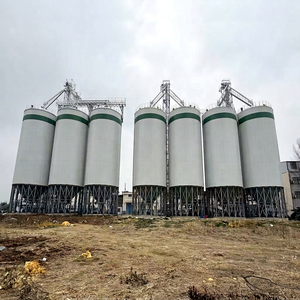 Galvanized Livestock Feed Silo Custom Size Grain Storage <b>Bin</b> for Pig Poultry Cattle Sheep Farm Feeding System - Product Image 1