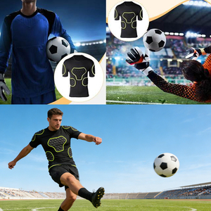 Protector de Pecho para Hombre, Camiseta de Compresión Acolchada para Fútbol, Béisbol, Esquí, Ciclismo y Deportes al Aire Libre - Product Image 5