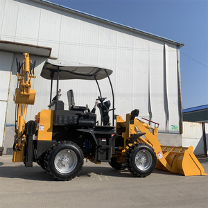 Bán Hot Mini Máy kéo backhoe máy xúc loader Thương hiệu Mới 1.0 tấn Trọng lượng nhẹ backhoe loader - Product Image 1