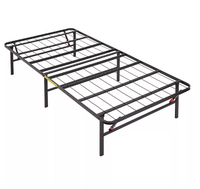 Cadre de lit queen-size pliable de luxe moderne, lit en métal de haute qualité démontable pour chambre à coucher ou hôtel