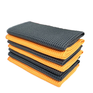 <span class=keywords><strong>Serviette</strong></span> de lavage de voiture Entretien des vitres Cire en microfibre Polissage Detailing Waffle Weave Cloth Towel Car Cleaning Wash Kitchen Cleaner 40x40cm - Product Image 1
