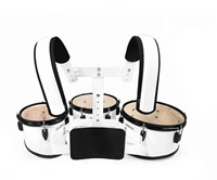 6 to 14 Inch Musical Marching Percussion Instruments Marching Tennor 3PC Tom Drum