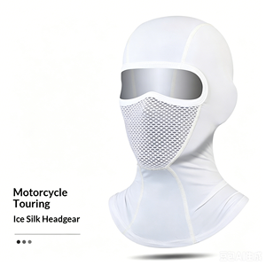Balaclava d'été en soie glacée, styles variés, protection UV, respirante, séchage rapide, élastique, masque intégral pour vélo de route, VTT, moto - Product Image 2