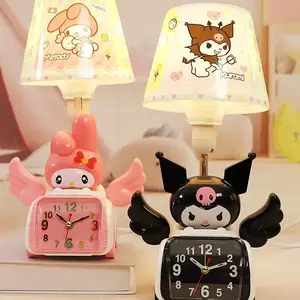 Botu mignon veilleuse chambre Kuromi fille cadeau sommeil des enfants chambre ma mélodie enfants dessin animé sport voiture réveil lampe de Table