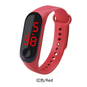 Reloj inteligente de alta calidad para hombre, pulsera de silicona deportiva a la moda, para estudiantes, LED, barato, nuevo, 2021