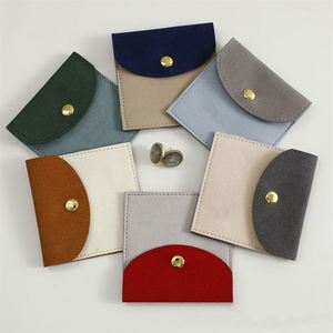 Bolsa de Joyería de Microfibra Guardidea con Combinación de Colores, Cierre a Presión en Contraste, Pequeño Estuche de Almacenamiento para Collares, Anillos, Pendientes y Relojes - Product Image 2