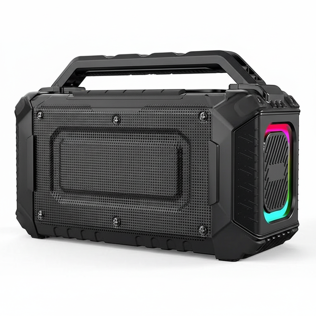 Inwa Jobsite Bt Computer Speakers 10-30W 2.0 Channel AirPlay Plastic Outdoor Portable Wireless Battery Powered 200-500mAh