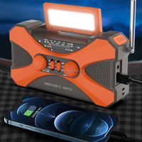 Estación de energía portátil para exteriores de 10000mAh, manivela solar con función impermeable, equipo de Camping para uso en Radio
