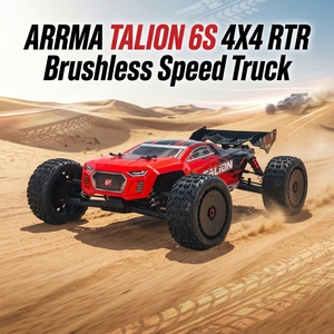 ARRMA TALION 6S 4X4 RTR, Camioneta Todoterreno a Escala 1/8, Truggy RC con Motor sin Escobillas, Más de 70 MPH de Velocidad, Resistente al Agua, Auto a Control Remoto - Product Image 1