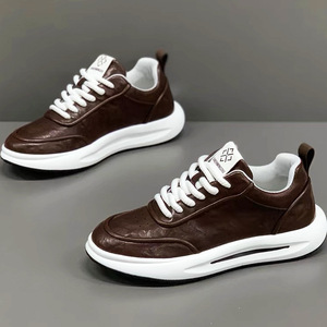 Scarpe da Uomo 2026 Nuove Autunno Inverno con Tomaia in Mesh Tinta Unita, Versatili <span class=keywords><strong>per</strong></span> Sport e Tempo Libero, Suola in Gomma, Scarpe con Rialzo Interno - Product Image 1