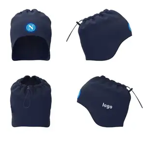 Chapeau polaire en coton, couvre-chef multifonctionnel, avec logo personnalisé, pour adultes, oreillettes de football, de club de football, à rabat