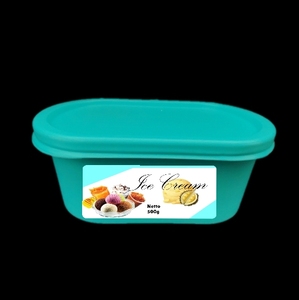 High quality disposable food grade rectangular ice cream plastic packaging box packing with lid
