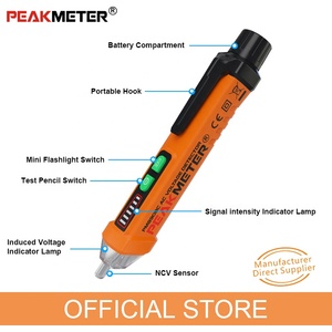Ncv-<span class=keywords><strong>tester</strong></span> fabriekslevering contactloze elektronische AC-spanningsdetector pen LCD-display LED-alarm 1 jaar garantie voor het testen van stroomvoerende draden - Product Image 6