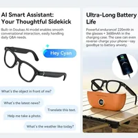 Occhiali Smart X01 Ultra Nuovi HD AI con Chat GPT, Fotocamera da 800MP, Chiamate, Batteria da 290mAh, 32GB, Controllo Vocale