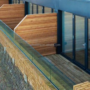 Pannello pannello in vetro temperato su misura per balcone esterno piano U canale 12mm Base di vetro per scarpe Lamel recinzione in vetro - Product Image 4