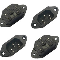 Haute qualité C14 220v entrée électrique 15a 3pin prise américaine mâle 220v 10 a prise industrielle 3 broches connecteur industriel