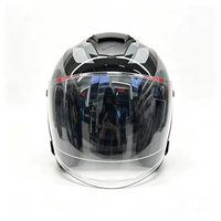 Casque de moto ouvert, casque de moto élégant pour adultes, idéal pour les trajets en ville en scooter
