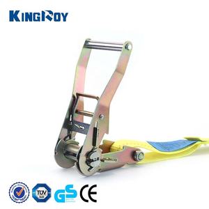 किंगरॉय 2 इंच 10000 पाउंड हेवी ड्यूटी रैचेट टेंशनर रैचेट टाई-डाउन पट्टियाँ फ्लैट हुक और ट्रक के लिए बेल्ट कसने के साथ - Product Image 4