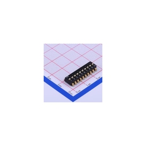 BOM List Quotation CDM-10 Flat Toggle Raised SPST 10 Positions 25mA 24V 2000 Times Operating Life Black Black DIP Switch <strong>CDM10</strong> - Product Image 1