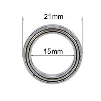 Rodamiento de Bolas de Ranura Profunda MTZC 6702, 15x21x4mm, Acero Cromado, Sección Delgada, para Bomba de Agua, Maquinaria Industrial, OEM