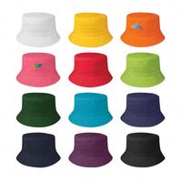 Gorras de sol reversibles de calidad duradera con costuras reforzadas para personal de eventos de promoción de mercado, sombrero tipo pescador personalizado.