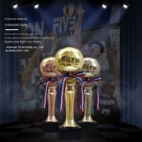 Ballon d'or MVP de basketball et de football de haute qualité pour les trophées de jeu, récompense sportive créative personnalisée