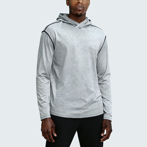 Sudaderas con Capucha Personalizadas para Hombre, de Secado Rápido, Elásticas, Ligeras, para Entrenamiento, Running, Deportes al Aire Libre, Fitness - Product Image 1
