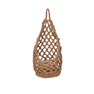 Panier de rangement suspendu <span class=keywords><strong>en</strong></span> maille tissée à la main de style bohème pour la maison, la cuisine, les fruits et les légumes - Product Image 2